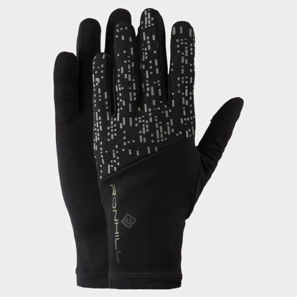 RH 005136 R954Black Reflect Night Runner Glove Front 1