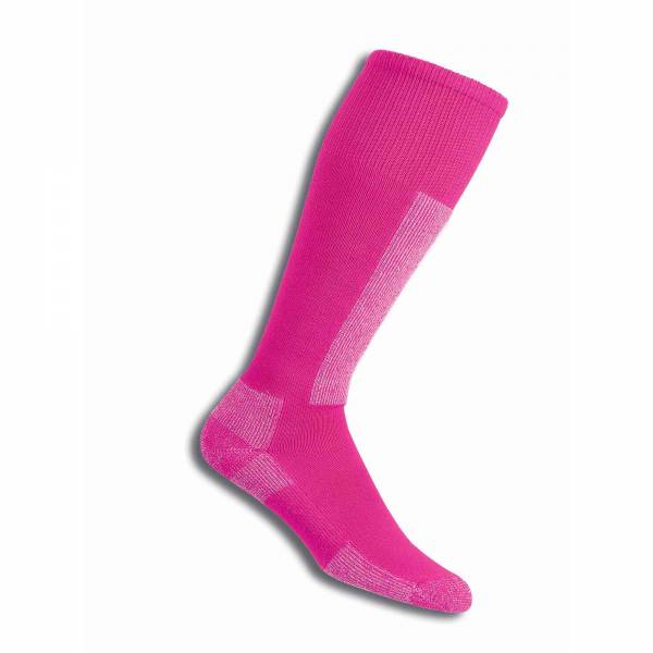 SCHUSS PINK WHITE PADS INT Unisex SL Skiing Lite Cushion Over Calf Sock @fast and light for a nice price
